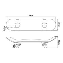 BIG WOODEN SKATEBOARD MINNIE GREY
