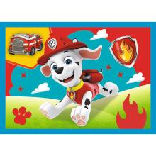 TREFL PAW PATROL Pužļu komplekts 4in1 Ķepa Patruļa