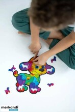 Kids Do Wooden puzzle  Art.AP3116  Деревянный пазл Щенок 49 шт