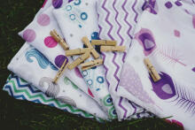 Little Frog Bamboo Swaddle Art.160391 Lovely Dots Augstākās kvalitātes muslina ietināšanas autiņš no bambusa,  (100x100 cm)