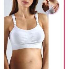 Bellissima Art.M003 Reggiseno Allattamento BIANCO Бесшовные бюстгальтер с зажимами питания (S-XL)