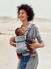 BabyBjorn Harmony Art.088004 Silver 3D Mesh Кенгуру повышенной комфортности от 3,2 до 15 кг
