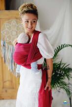 Little Frog  Wrap Sling  Art.160796 Ruby  Zīdaiņu slings/lakats (bērniem līdz 36 mēnešiem) size 8 (5.6m)