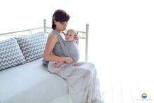 Little Frog  Wrap Sling  Art.160810 Grey Cube
