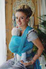 Little Frog Wrap Sling Art.160904 Aquamarine  Многофункциональный слинг - платок (для детей до 36 месяцев) размер 5 (4.2м)