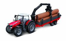 BBURAGO tractor with deluxe trailer, assort., 10cm, 18-31677/18-31678/18-31659