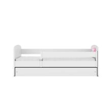 Bed babydreams white princess horse with drawer with non-flammable mattress 160/80