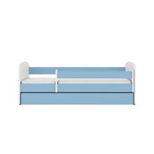 Babydreams blue bed without a pattern, without a drawer, mattress 160/80