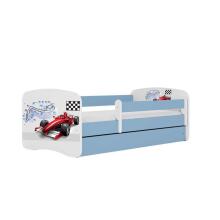 Bed babydreams blue formula with drawer with non-flammable mattress 160/80