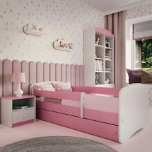 Bed babydreams pink without pattern with drawer without mattress 140/70