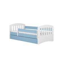 Bed classic 1 blue with drawer with non-flammable mattress 180/80