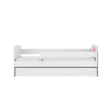 Babydreams white princess bed on a horse with a drawer, coconut mattress 180/80