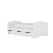 Bed babydreams white raccoon with drawer with non-flammable mattress 180/80