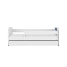 Bed babydreams white raccoon with drawer with non-flammable mattress 180/80