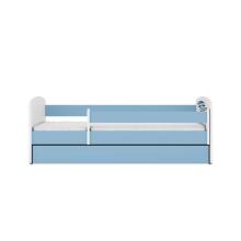 Babydreams blue raccoon bed with a drawer, latex mattress 160/80