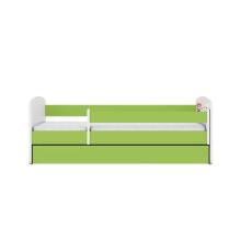 Bed babydreams green frozen land with drawer with non-flammable mattress 180/80