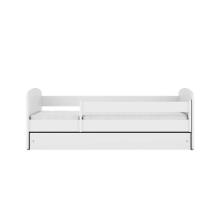 Babydreams white bed without a pattern with a drawer, latex mattress 180/80