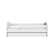 Bed babydreams white truck with drawer with non-flammable mattress 160/80