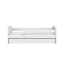 Bed babydreams white baby dino with drawer with non-flammable mattress 140/70