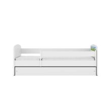 Bed babydreams white safari with drawer with non-flammable mattress 140/70