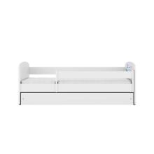 Bed babydreams white baby elephant with drawer with non-flammable mattress 180/80