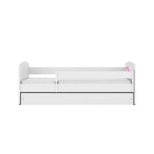 Bed babydreams white fairy with wings with drawer with non-flammable mattress 160/80