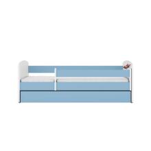 Bed babydreams blue racing car with drawer with non-flammable mattress 180/80