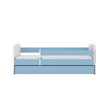 Babydreams blue princess on a horse bed without drawer latex mattress 160/80