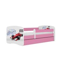 Bed babydreams pink formula with drawer with non-flammable mattress 160/80
