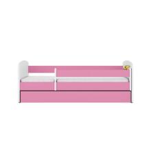 Bed babydreams pink digger with drawer with non-flammable mattress 140/70
