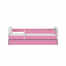 Bed babydreams pink baby dino with drawer with non-flammable mattress 180/80