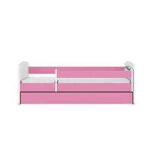Bed babydreams pink baby dino with drawer with non-flammable mattress 140/70
