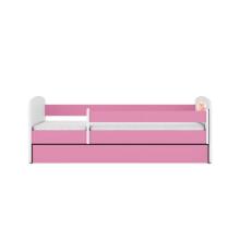 Bed babydreams pink teddybear butterflies with drawer with non-flammable mattress 180/80