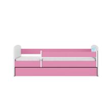 Bed babydreams pink blue teddybear with drawer with non-flammable mattress 140/70