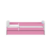 Bed babydreams pink baby elephant with drawer with non-flammable mattress 140/70