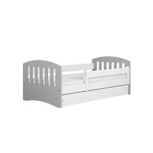 Bed classic 1 mix grey with drawer with non-flammable mattress 160/80
