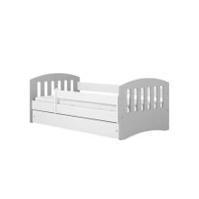 Bed classic 1 mix grey with drawer with non-flammable mattress 160/80