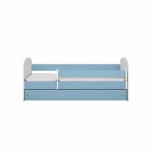 Bed classic 1 blue with drawer with non-flammable mattress 160/80