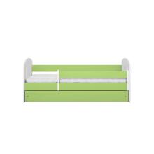 Bed classic 2 green with drawer with non-flammable mattress 160/80