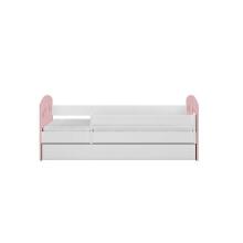 Bed Julia mix pale pink with drawer with non-flammable mattress 160/80