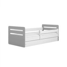 Bed tomi mix grey with drawer with non-flammable mattress 180/80