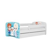 Babydreams white Frozen bed with a drawer, coconut mattress 160/80