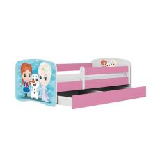Babydreams pink Frozen bed with drawer latex mattress 180/80