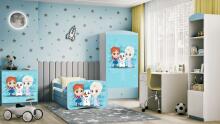 Bed babydreams blue frozen land with drawer without mattress 140/70