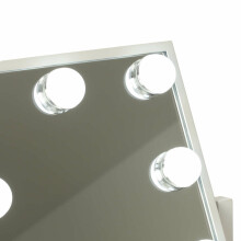 Ikonka Art.KX3942 LED makiažo veidrodis su USB lemputėmis 25x30cm