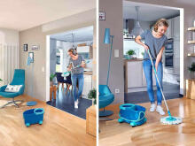 LEIFHEIT Grīdas uzkopšanas komplekts Clean Twist Disc Mop Ergo