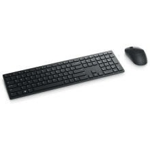Dell Pro Keyboard and Mouse (RTL BOX)  KM5221W Wireless, Wireless (2.4 GHz), Batteries included, Russian (QWERTY), Black