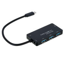 Интерфейсный концентратор Akyga AK-AD-52 USB 3.1 (3.1 Gen 2) Type-C 500 Мбит / с Черный