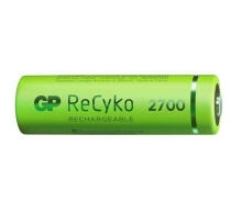 4x AA/R6 GP ReCyko 2700 sērijas Ni-MH 2600mAh uzlādējamās baterijas