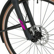 Электровелосипед Rock Machine Crossride e500B Lady синий/розовый (Размер колеса: 29 Размер рамы: M)